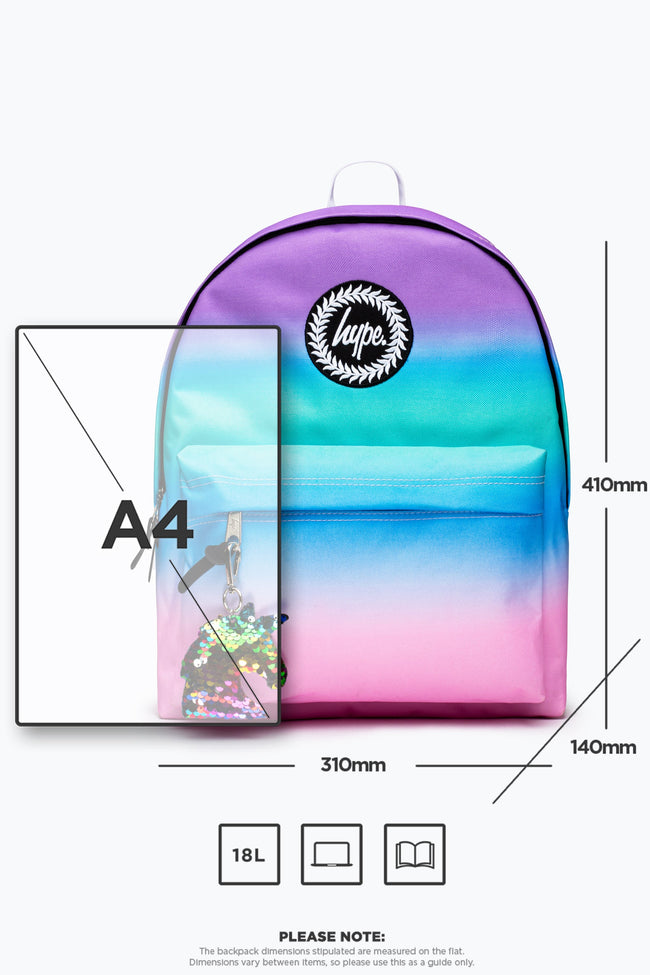 HYPE UNICORN OMBRE BACKPACK