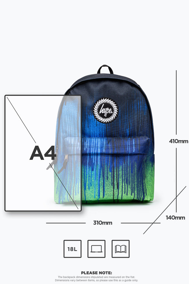 HYPE GREEN DRIPS BACKPACK