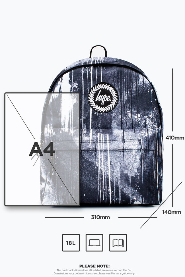 HYPE BLACK SPRAY BACKPACK