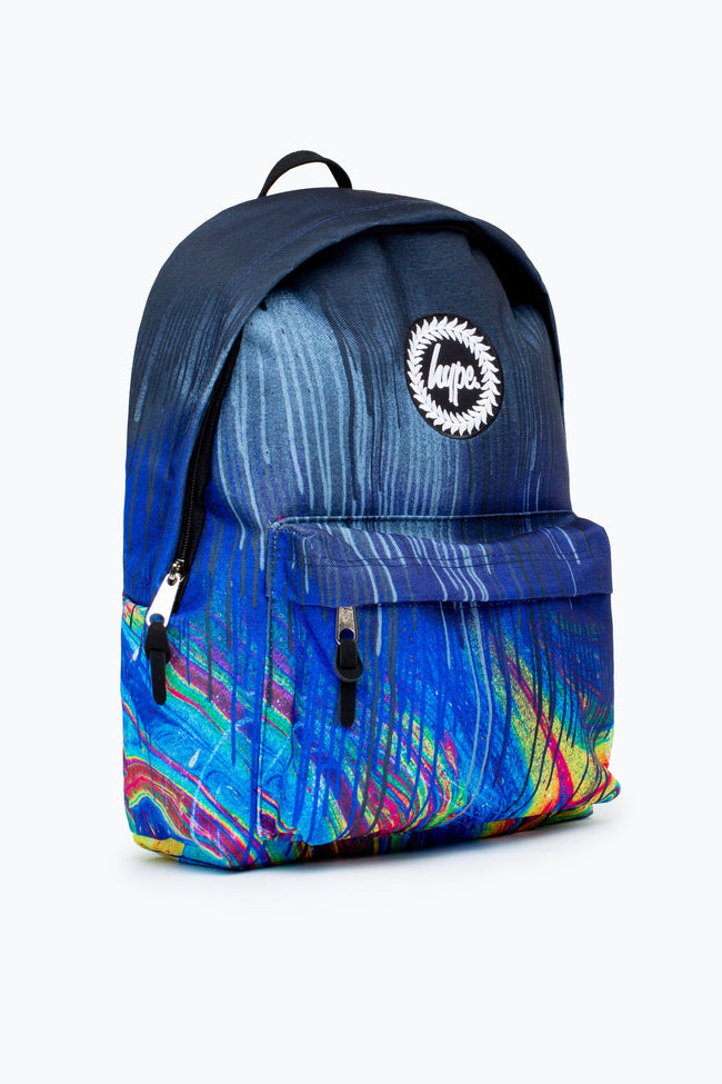 HYPE RAINBOW MARBLE DRIPS BACKPACK