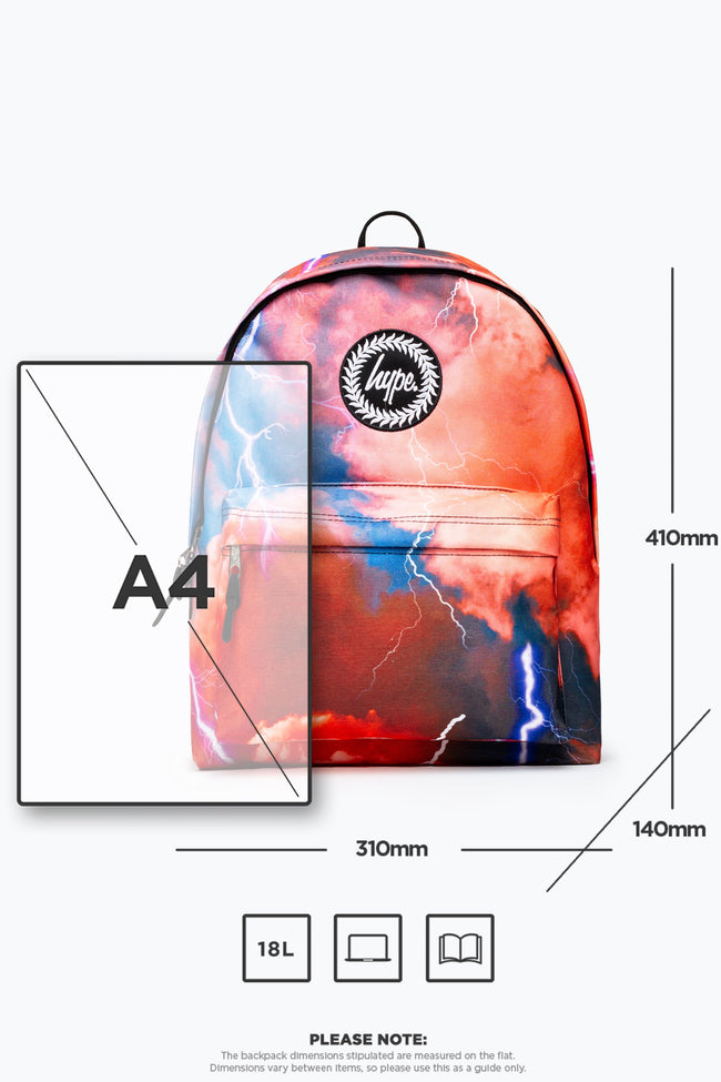 HYPE ORANGE LIGHTNING BACKPACK