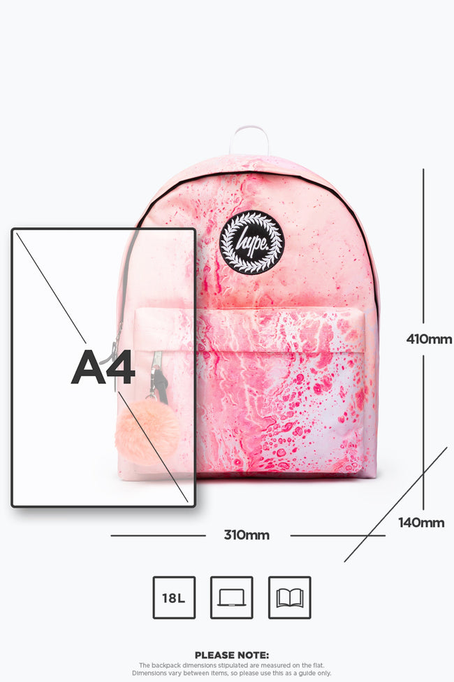 HYPE APRICOT MARBLE BACKPACK