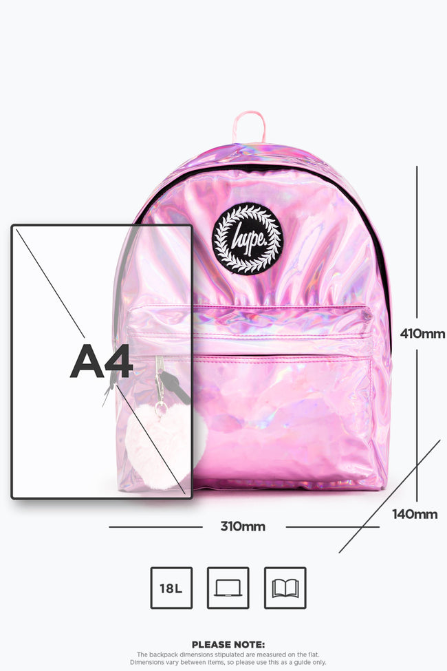 HYPE PINK HOLO BACKPACK