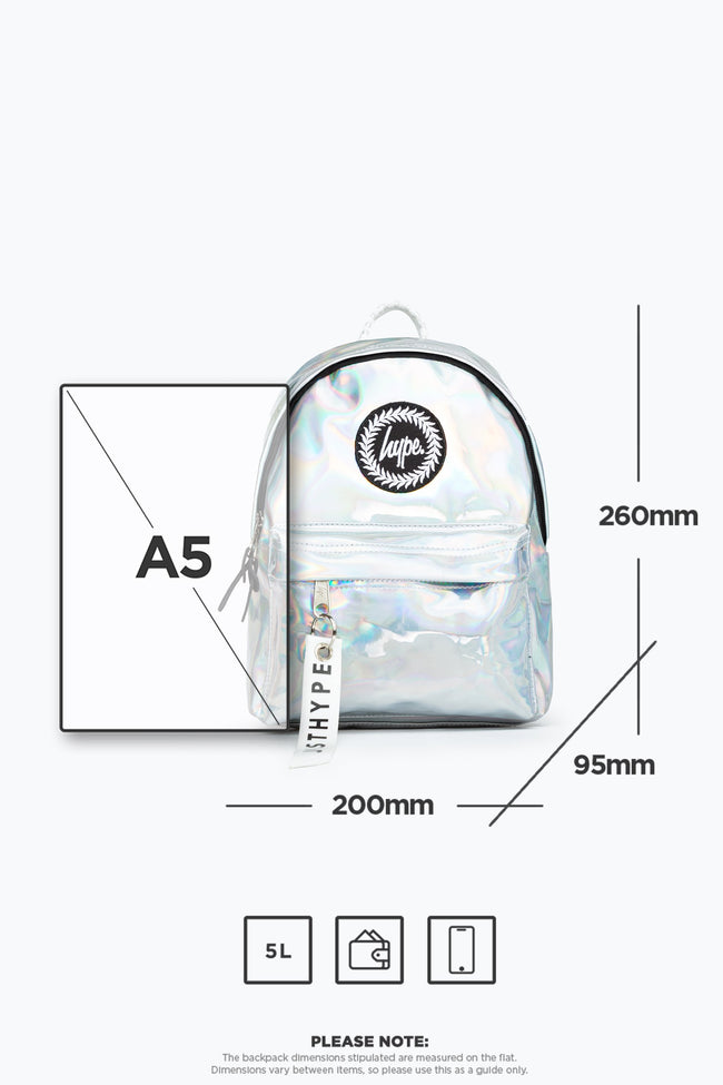 HYPE SILVER HOLO MINI BACKPACK