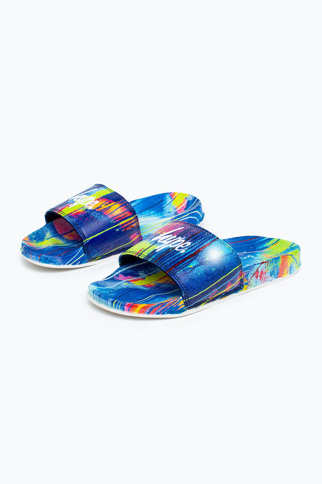 HYPE BLUE SPRAY KIDS SLIDERS