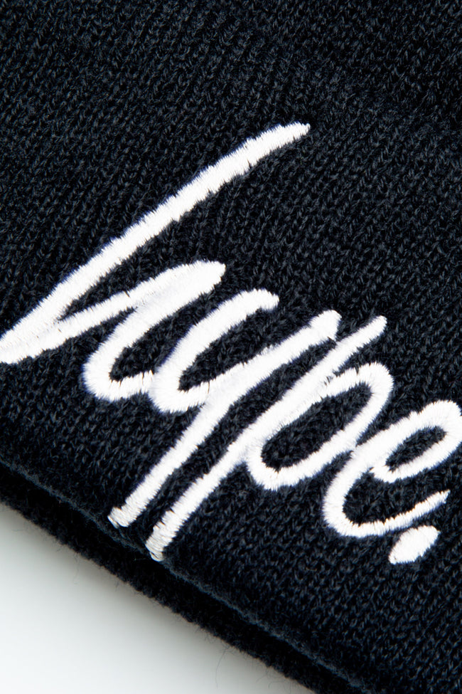 HYPE BLACK SCRIPT KIDS BEANIE