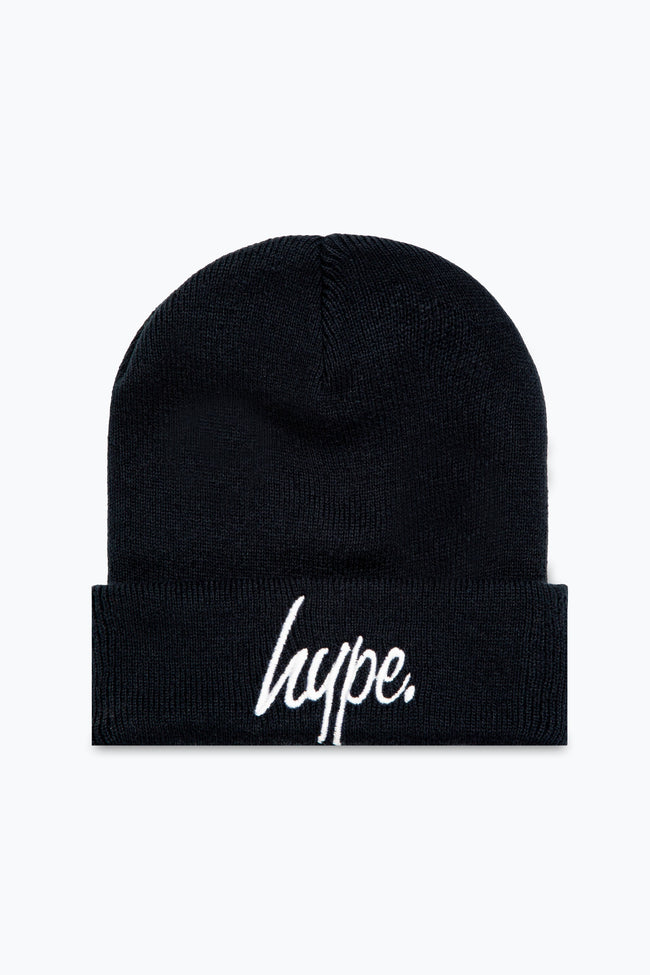 HYPE BLACK SCRIPT KIDS BEANIE