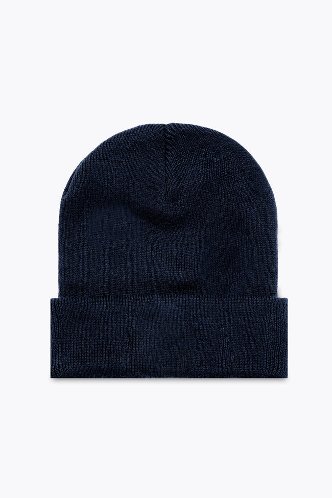 HYPE KIDS NAVY SCRIPT BEANIE