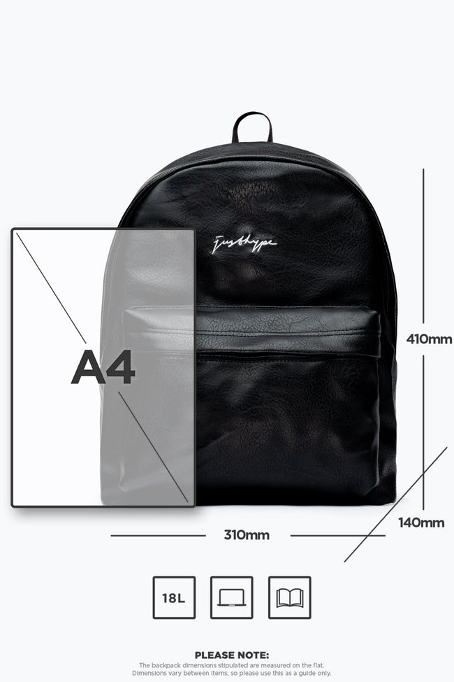 HYPE BLACK SCRIBBLE BACKPACK