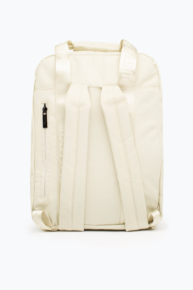 HYPE ECRU BOXY BACKPACK