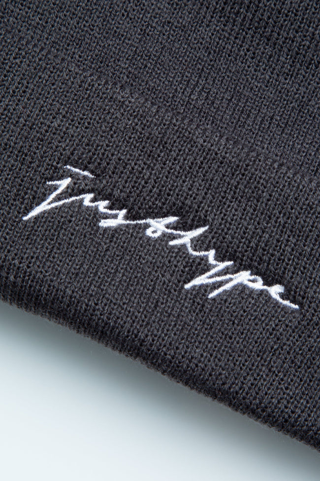 HYPE GREY SCRIBBLE BEANIE