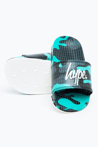 HYPE WAVE CAMO KIDS SLIDERS