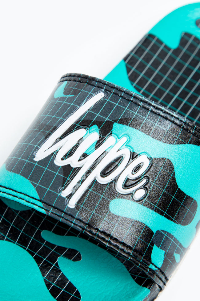 HYPE WAVE CAMO KIDS SLIDERS