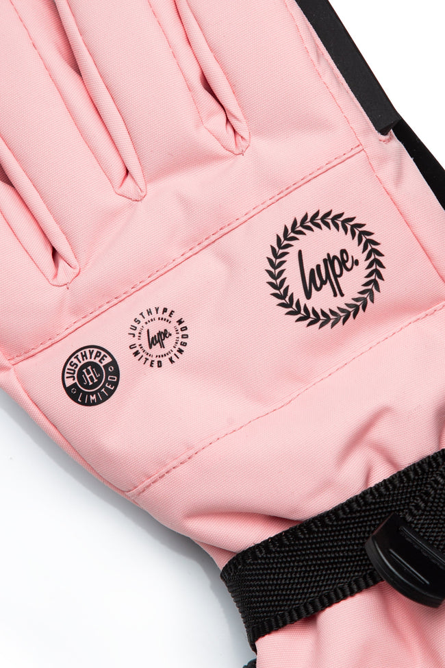 HYPE KIDS SNOW PINK GLOVES