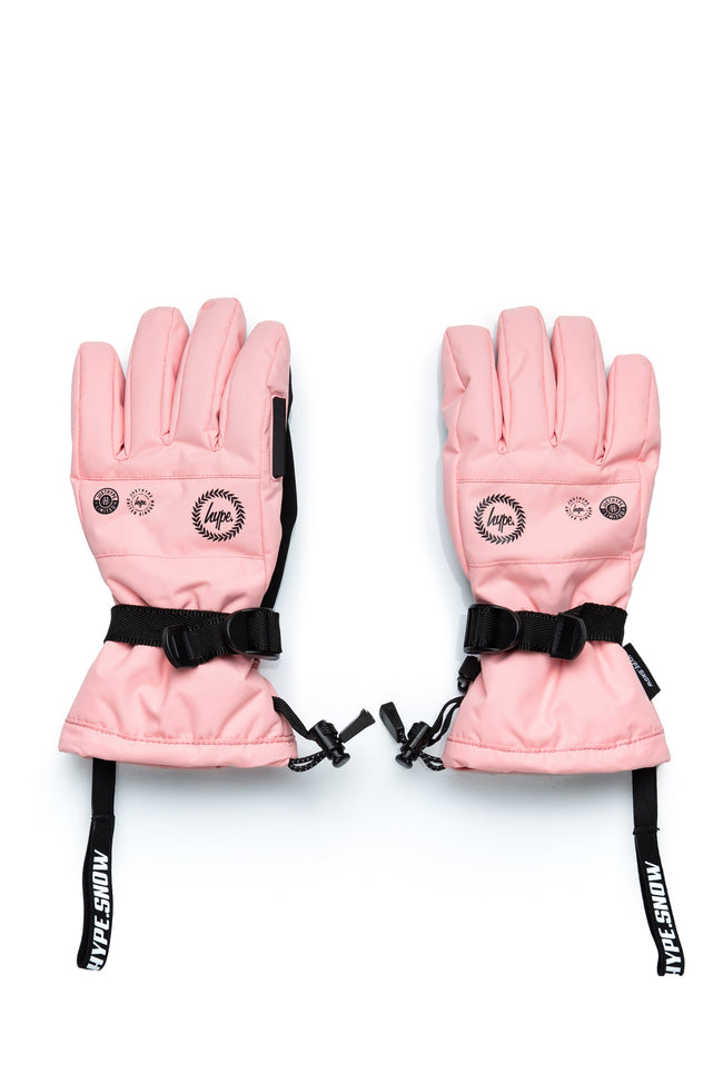 HYPE KIDS SNOW PINK GLOVES