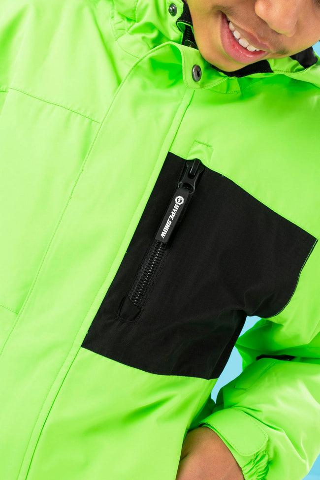 HYPE KIDS SNOW GREEN JACKET