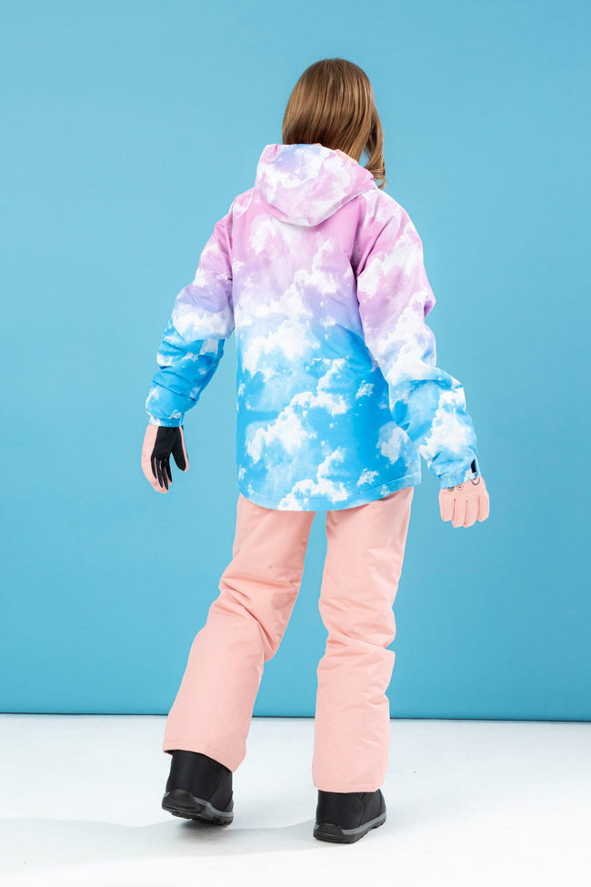 HYPE KIDS SNOW PASTEL CLOUDS JACKET