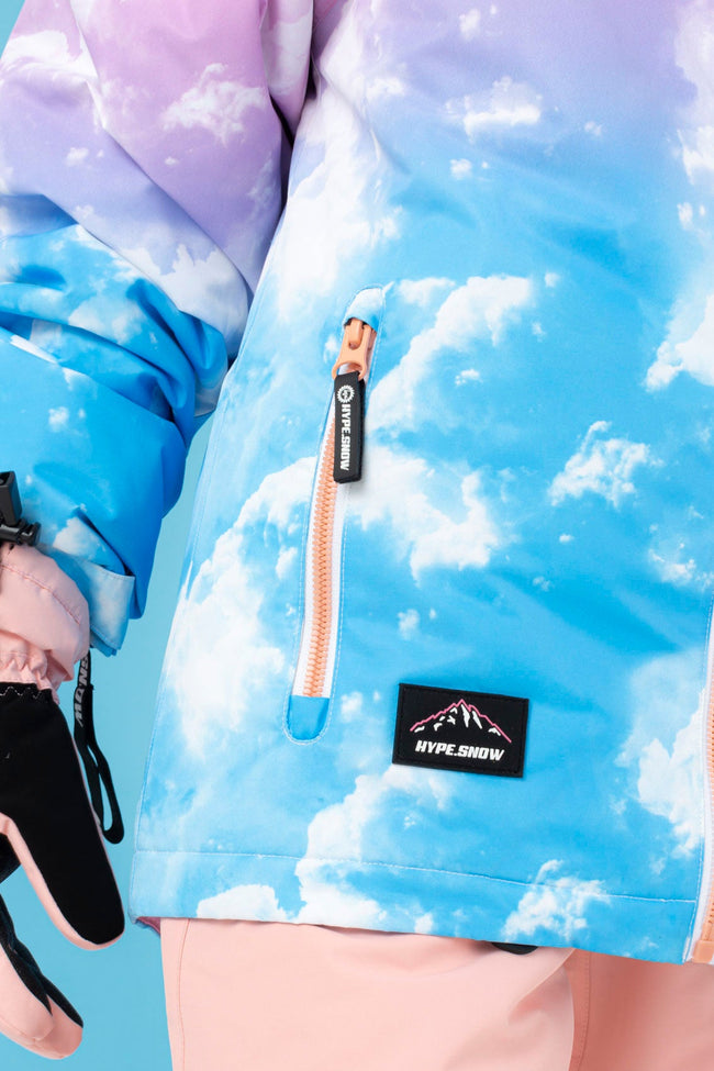 HYPE KIDS SNOW PASTEL CLOUDS JACKET