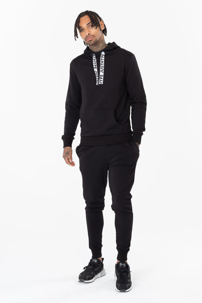 HYPE BLACK DRAWSTRING MEN'S JOGGERS