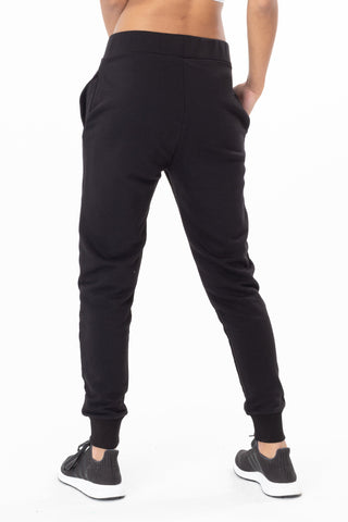 HYPE BLACK DRAWSTRING WOMEN'S JOGGERS