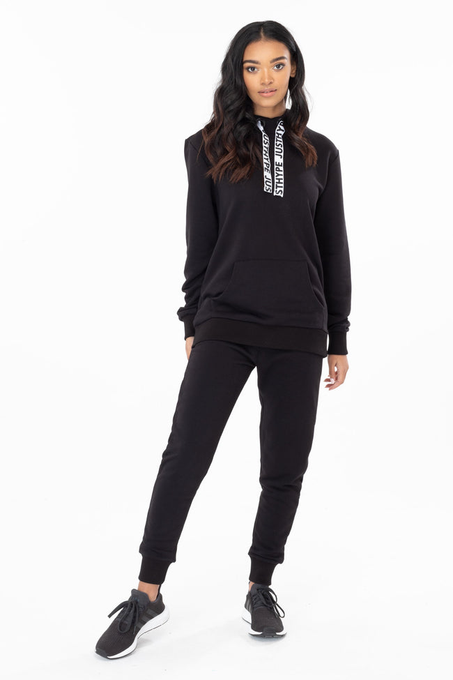 HYPE BLACK DRAWSTRING WOMEN'S JOGGERS