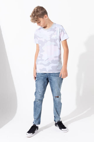 HYPE PISTACHIO CAMO KIDS T-SHIRT