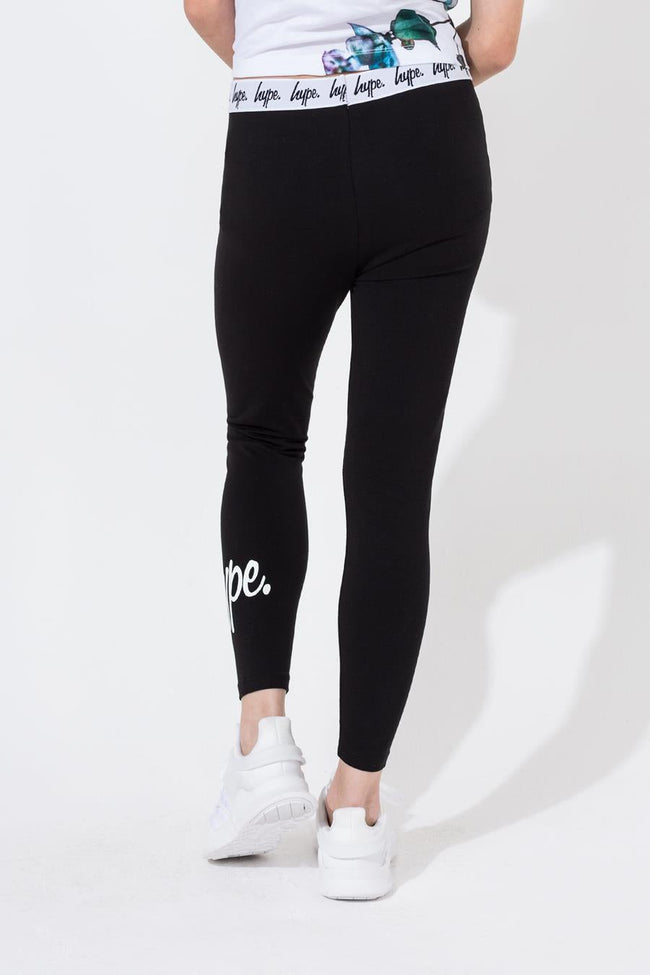 HYPE BLACK KIDS PLAIN LEGGINGS