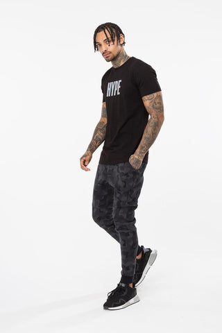 HYPE BLACK BLOCK HYPE REFLECTIVE MENS T-SHIRT