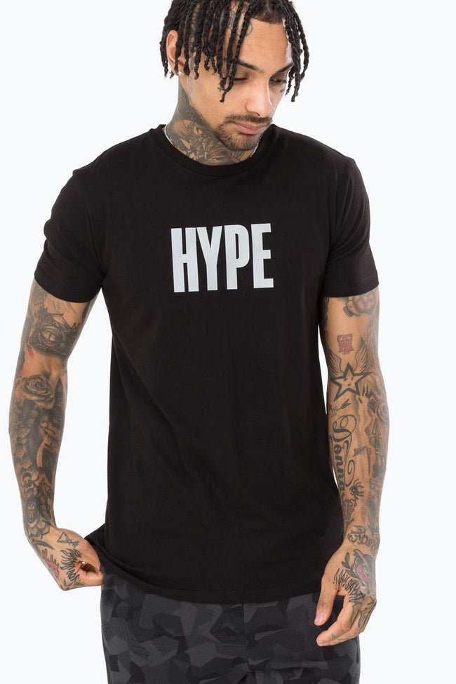 HYPE BLACK BLOCK HYPE REFLECTIVE MENS T-SHIRT