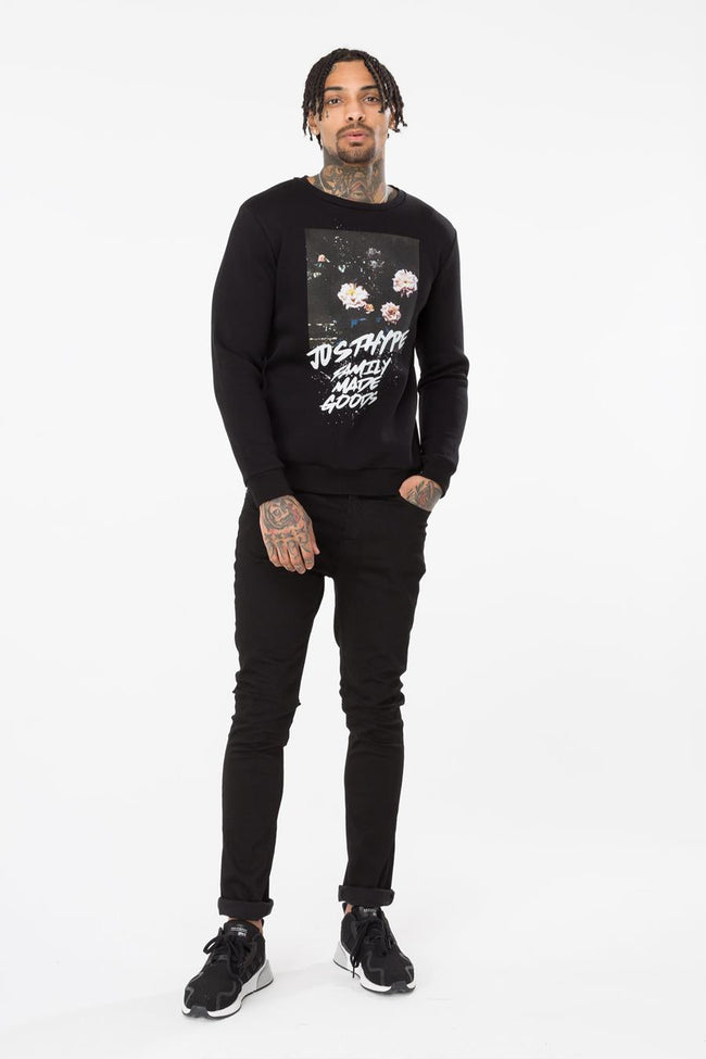 HYPE BLACK FAMILY MADE MENS CREW NECK