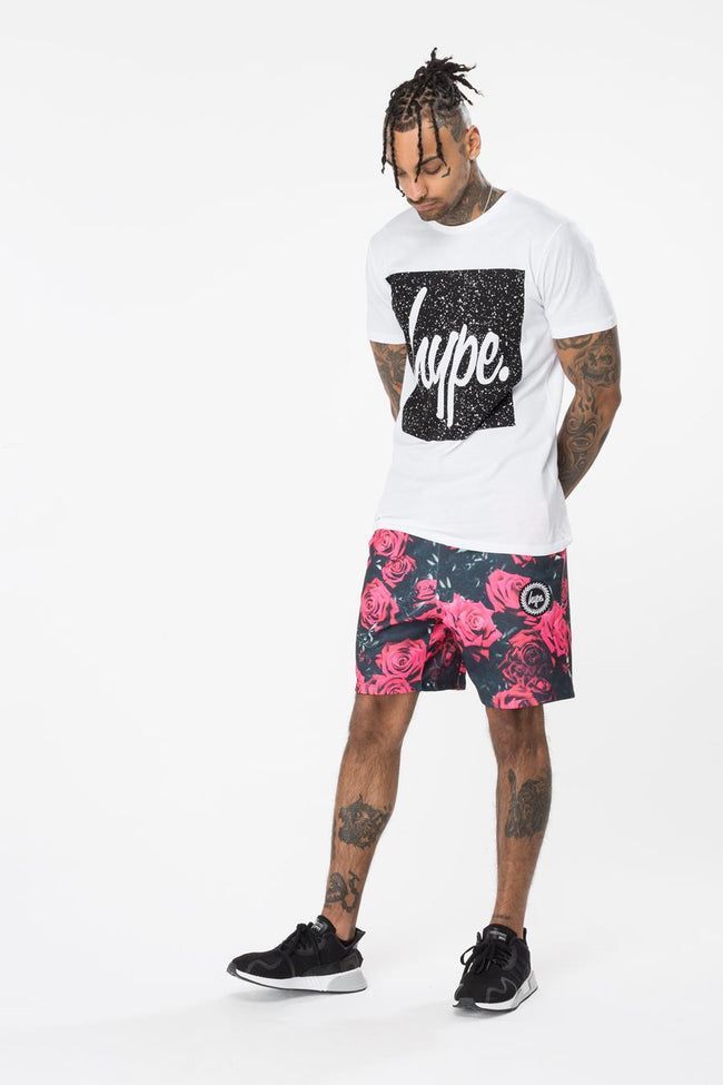 Hype Black Roses Mens Shorts