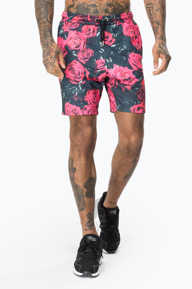 HYPE BLACK ROSES MENS SHORTS