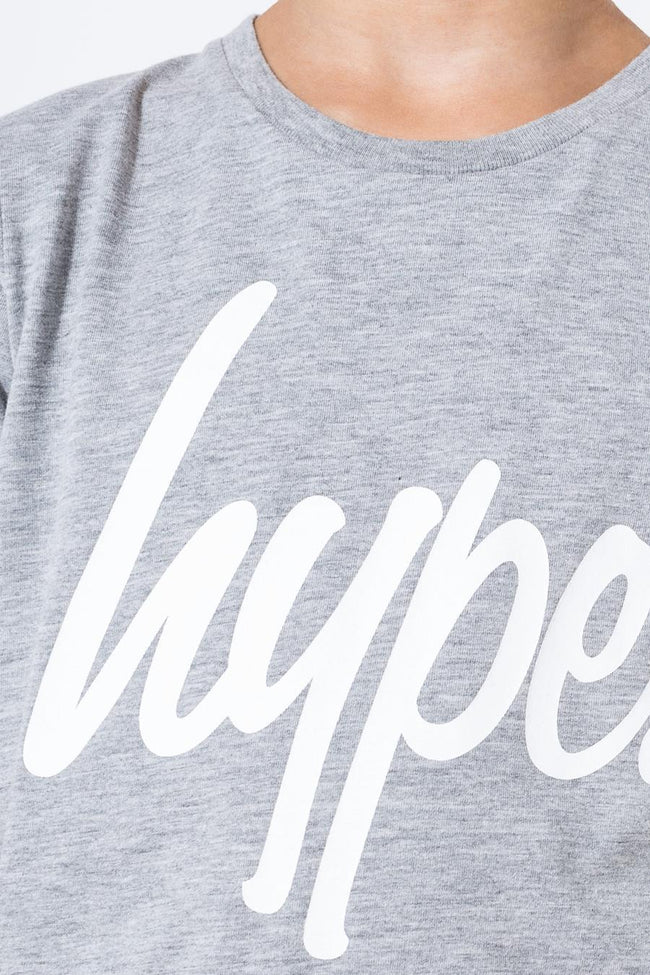 Hype Grey Script Kids T-Shirt