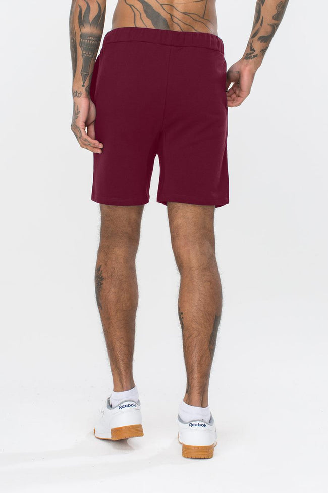 Hype Burgundy Script Mens Shorts