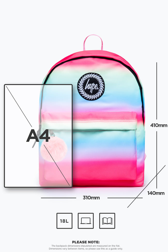 HYPE SWEET STRIPE FADE BACKPACK