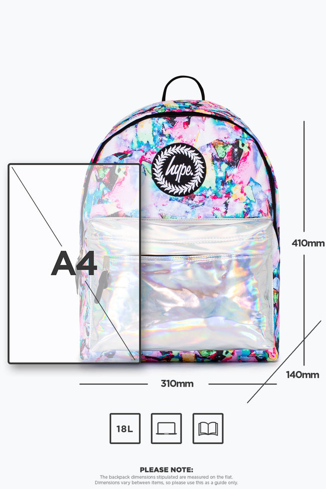 HYPE PASTEL WATER COLOUR BACKPACK