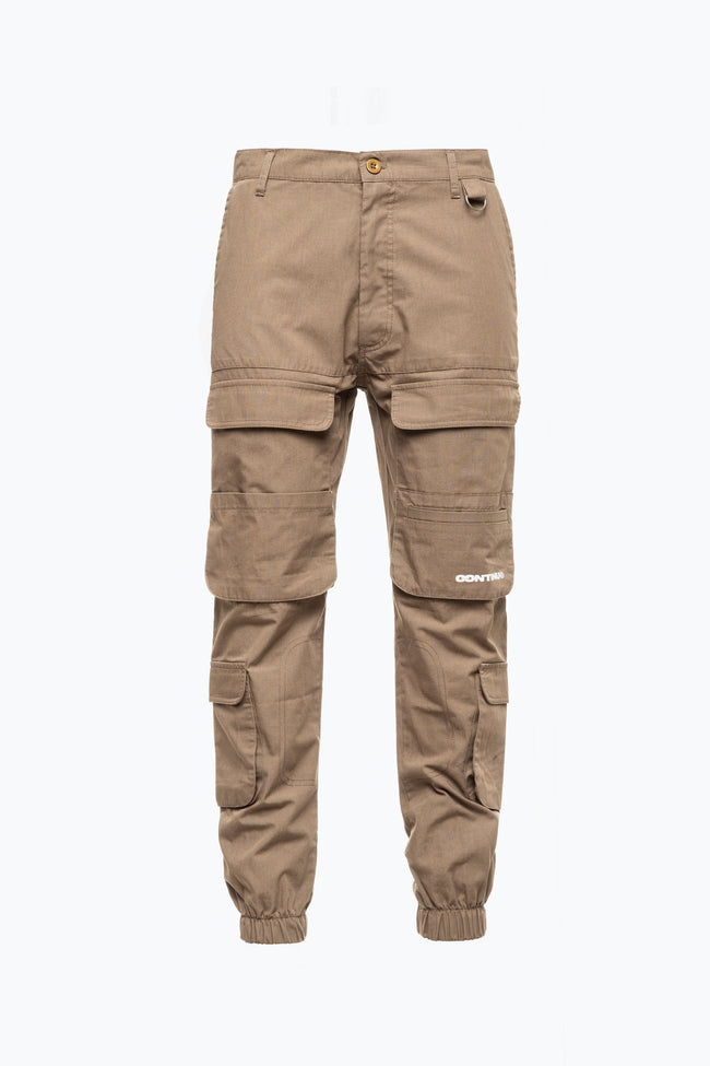 CONTINU8 BEIGE CARGO PANTS