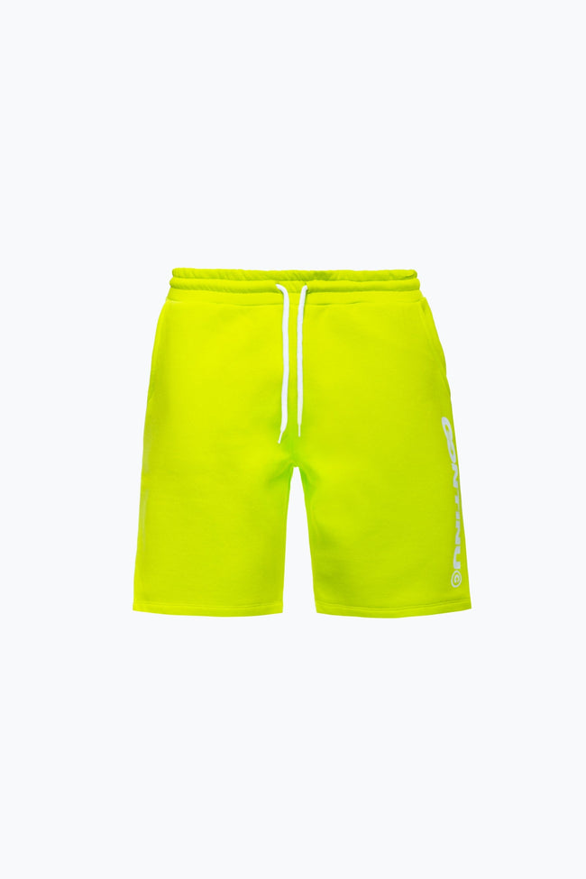 CONTINU8 NEON GREEN JERSEY SHORTS