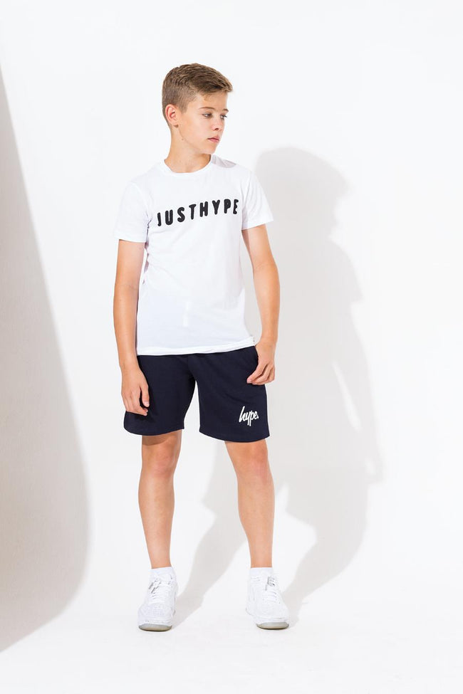 Hype Navy Script Kids Shorts