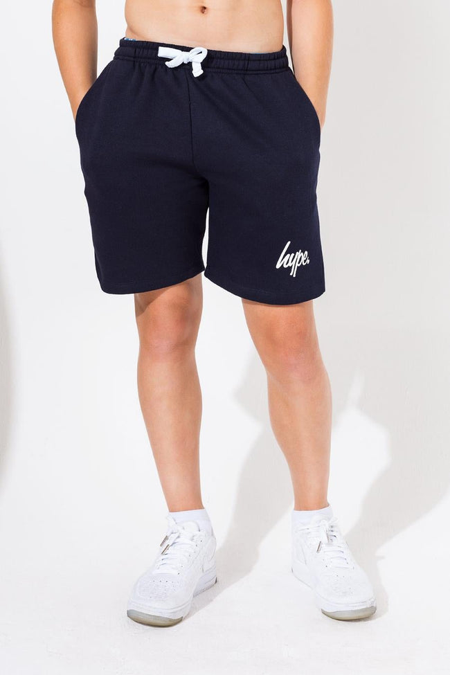 Hype Navy Script Kids Shorts