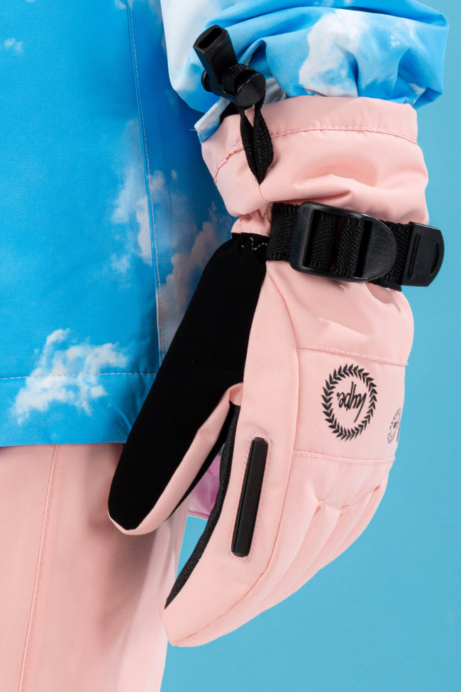 HYPE KIDS SNOW PINK GLOVES