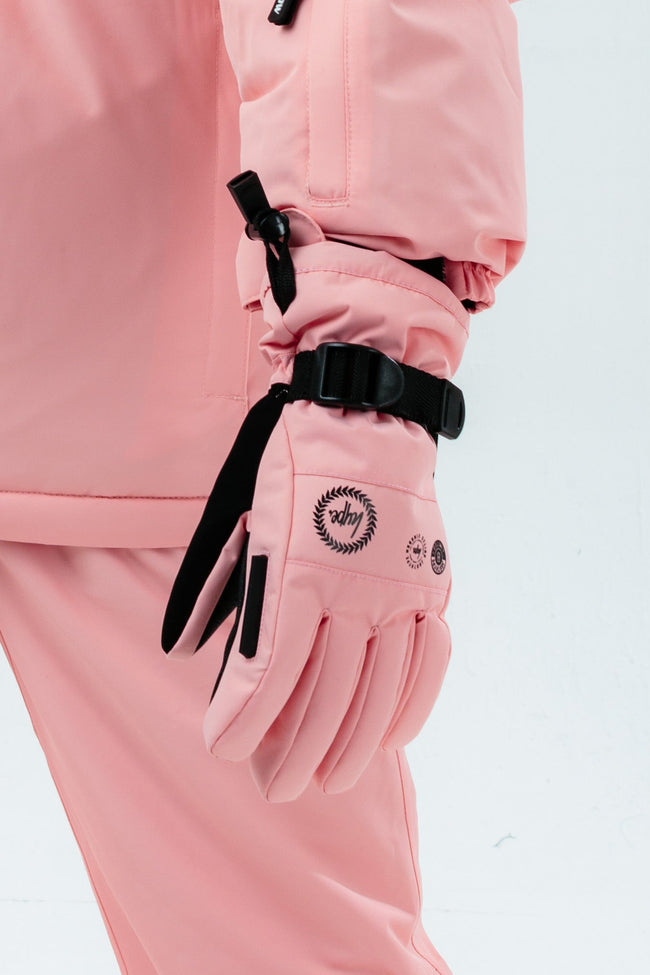 HYPE KIDS SNOW PINK GLOVES